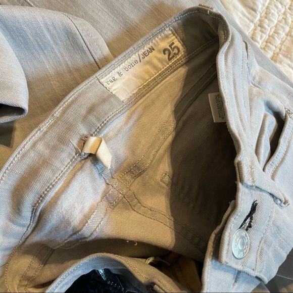 Rag & Bone Distressed Gray Skinny Jeans sz 25 - Picture 6 of 7